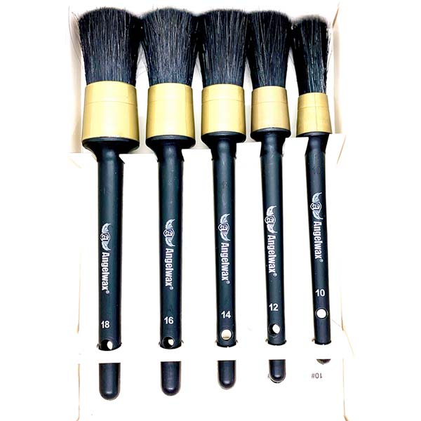 Angelwax Brush-Up Detailing Brush Set (5)