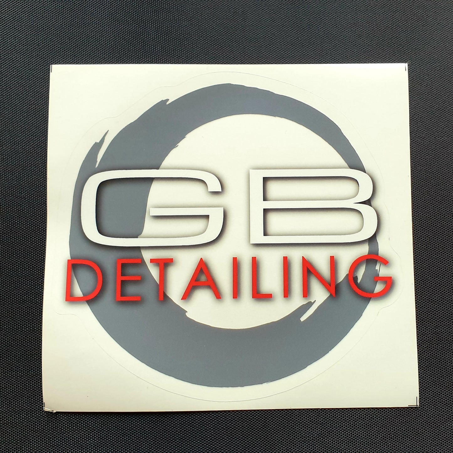 GB Detailing logo sticker