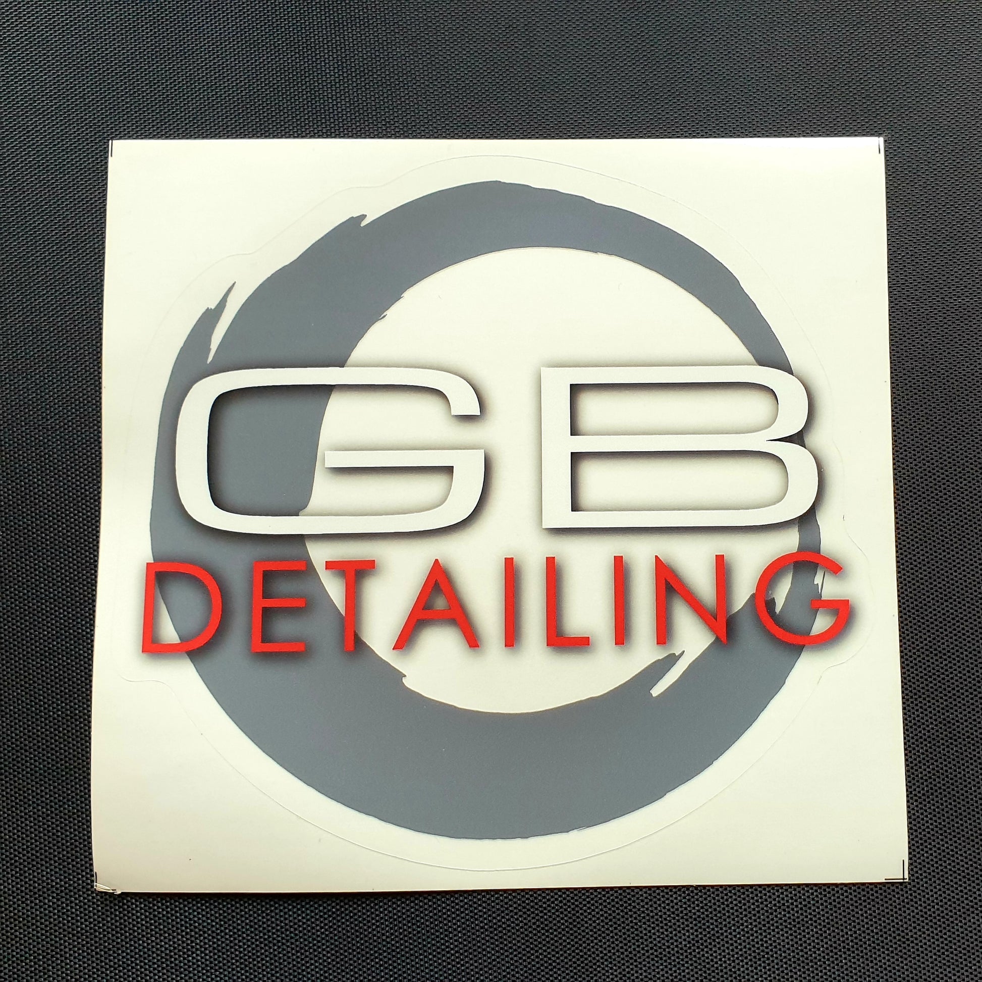 GB Detailing logo sticker