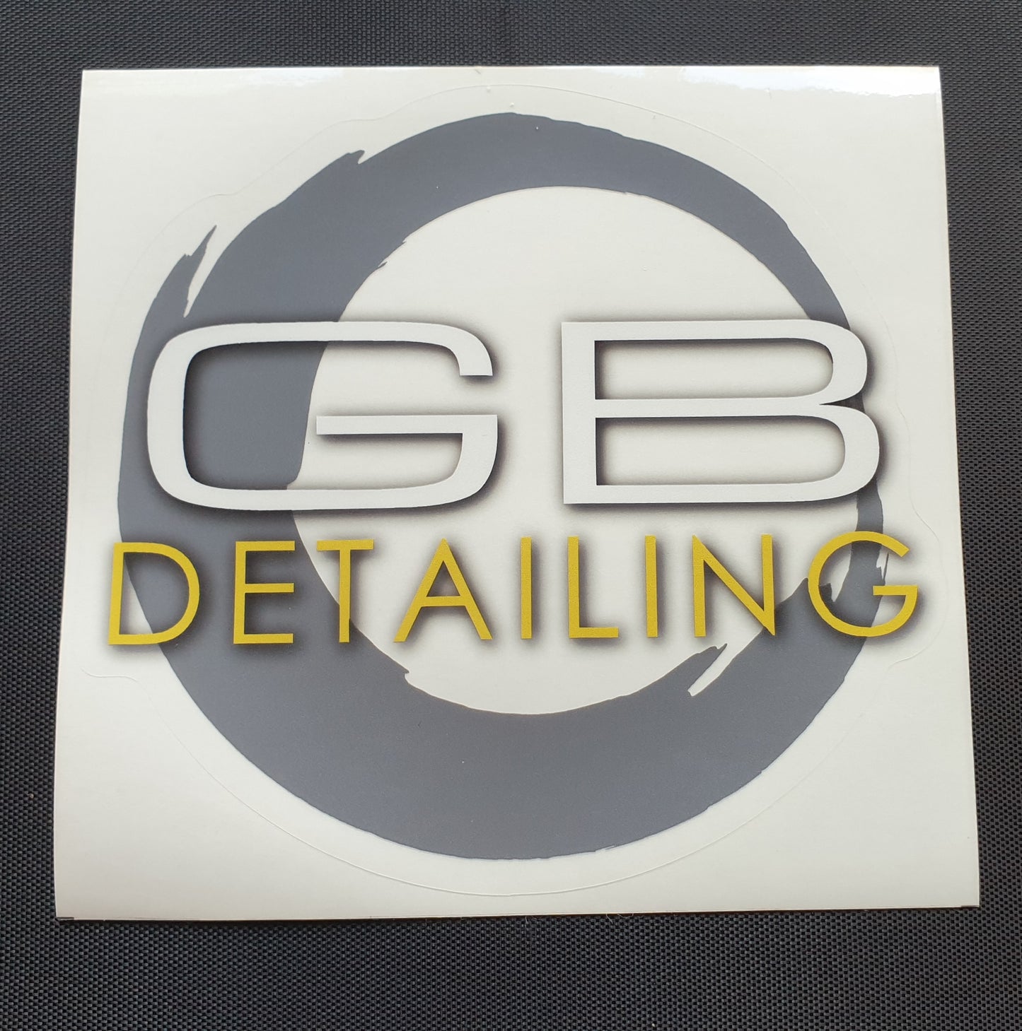 GB Detailing logo sticker