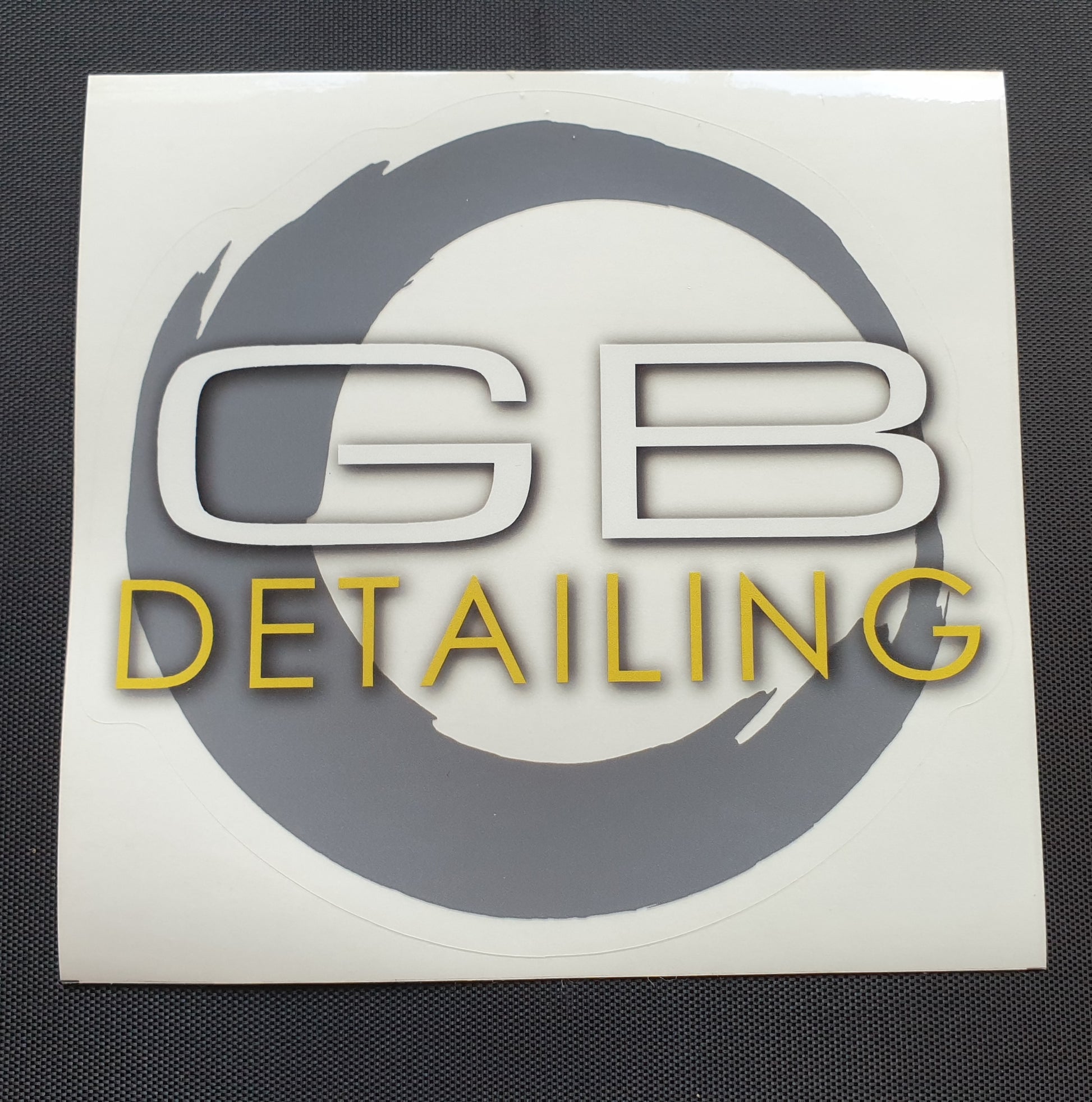 GB Detailing logo sticker