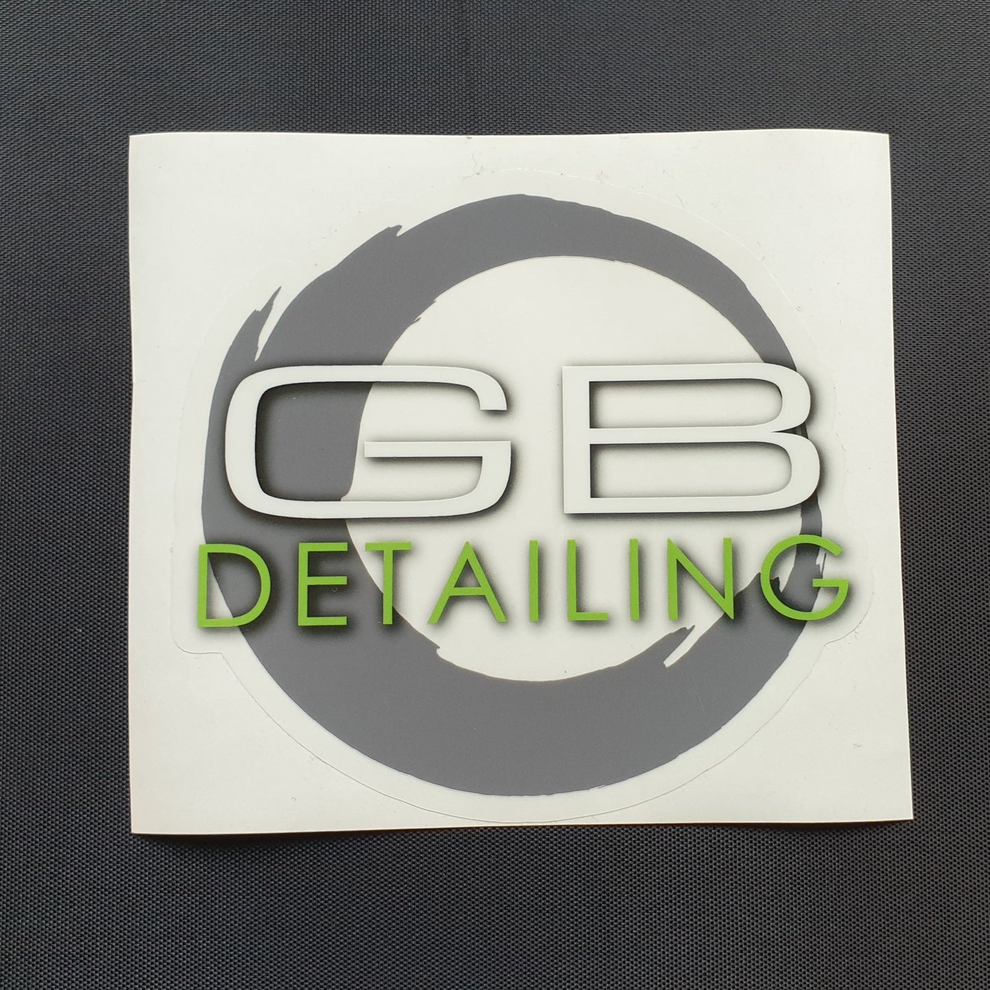 GB Detailing logo sticker
