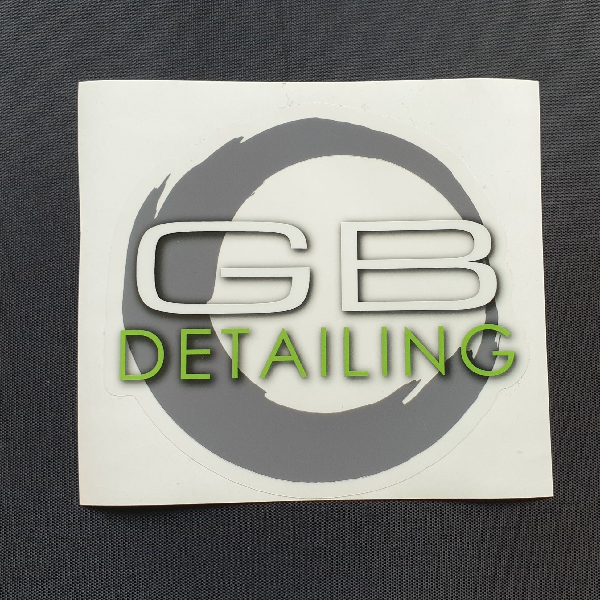 GB Detailing logo sticker