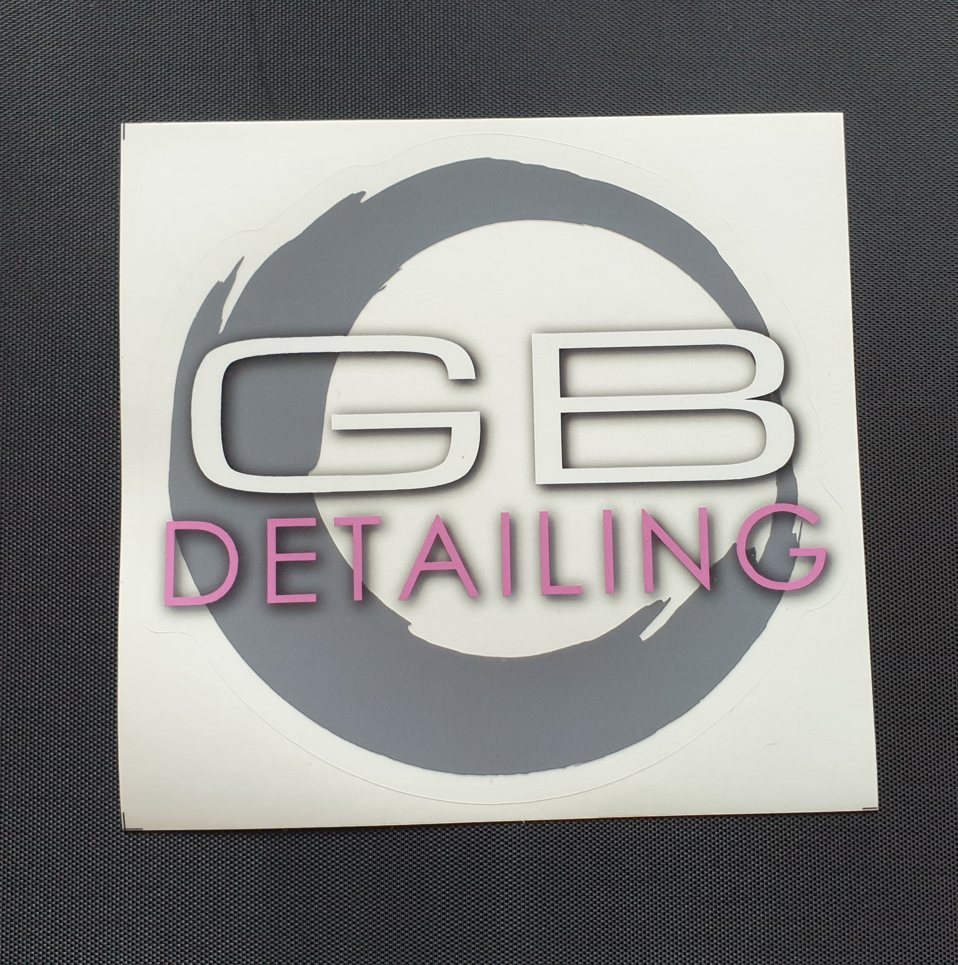 GB Detailing logo sticker