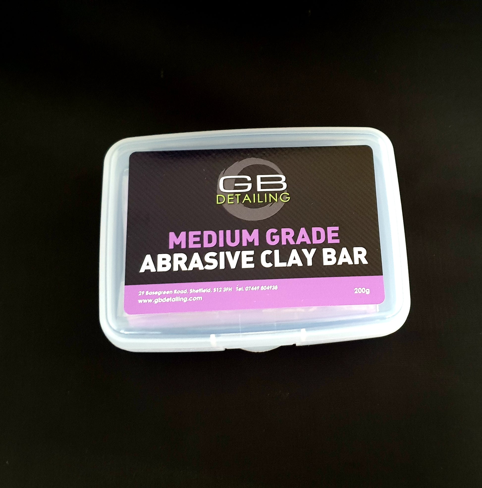GB Detailing medium grade abrasive clay bar 200g