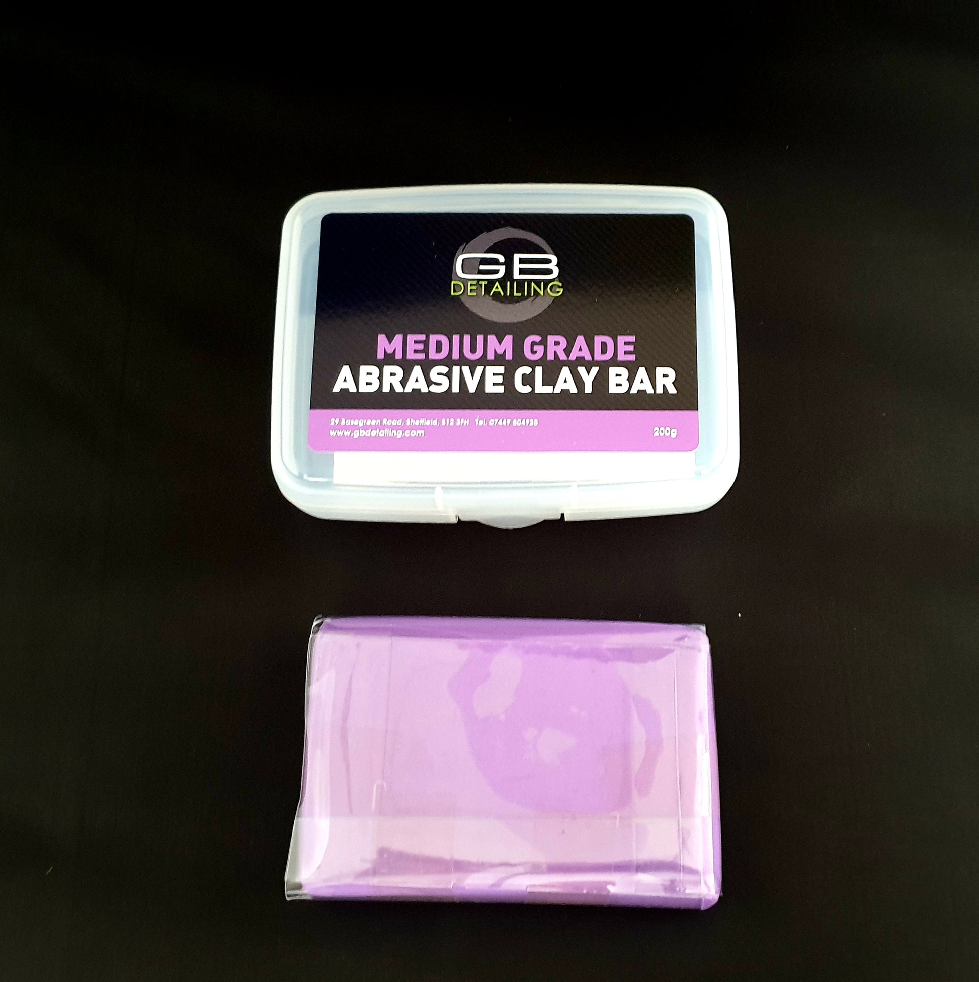 GB Detailing medium grade abrasive clay bar 200g