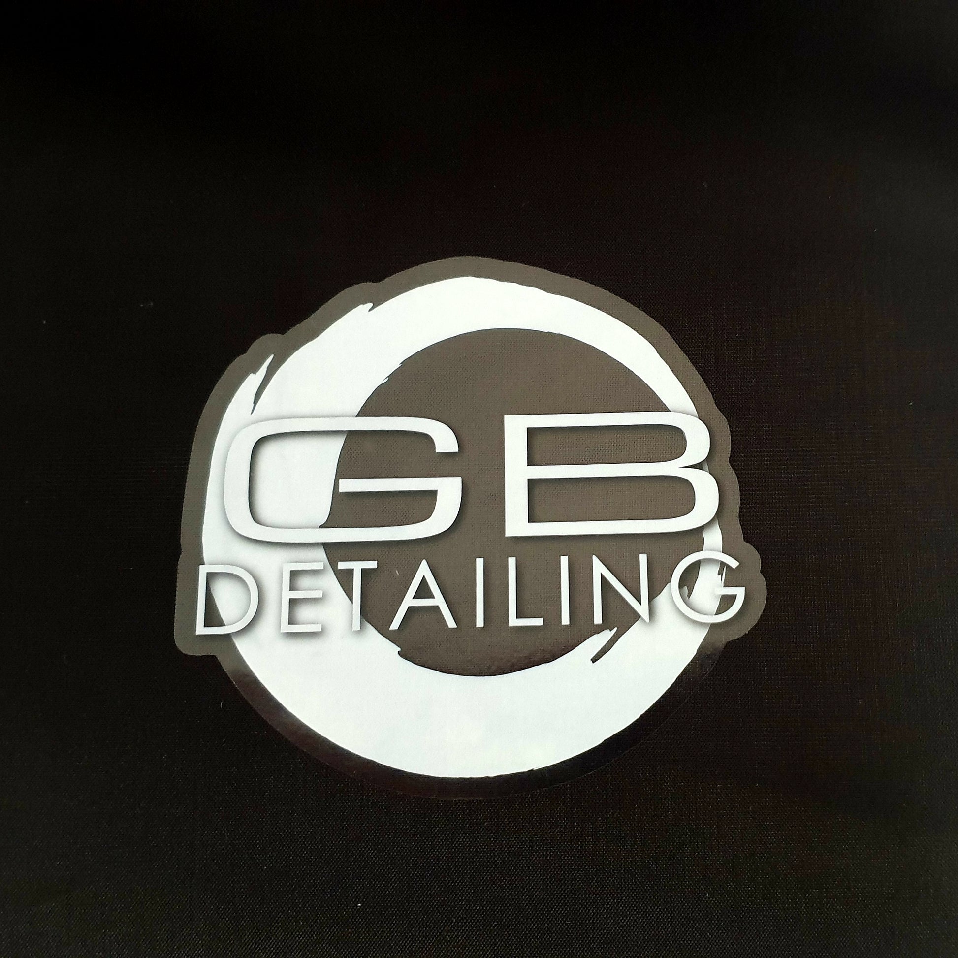 GB Detailing logo sticker