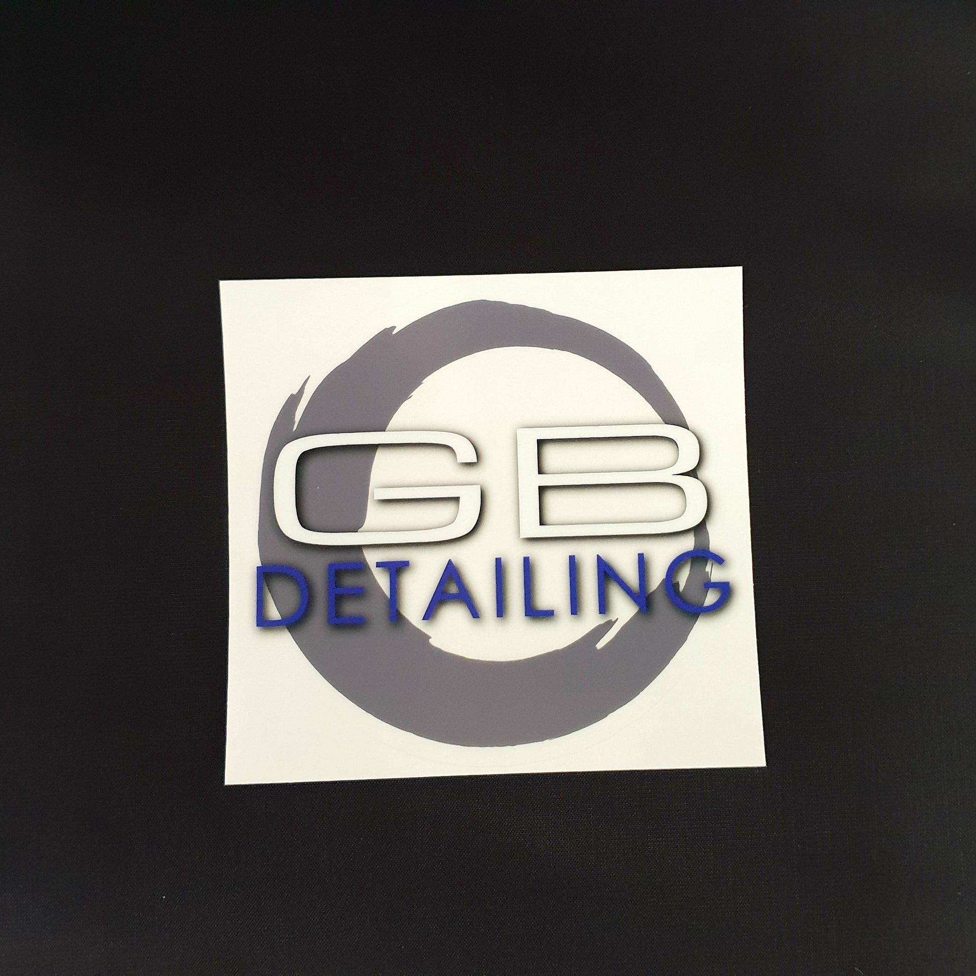 GB Detailing logo sticker