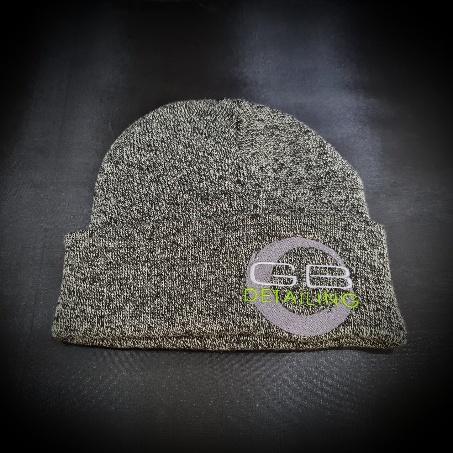 GB Detailing beanie hat charcoal mix