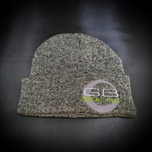 GB Detailing beanie hat charcoal mix