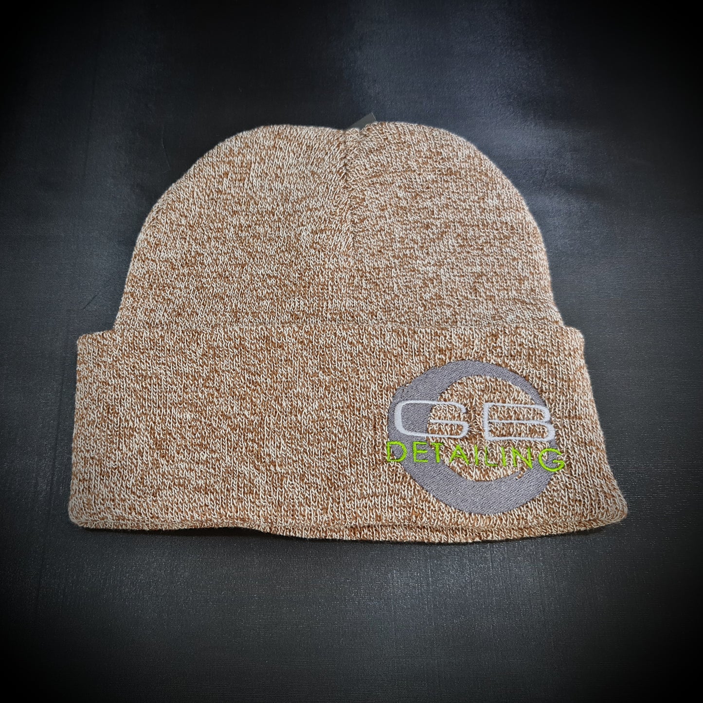 GB Detailing beanie hat oatmeal
