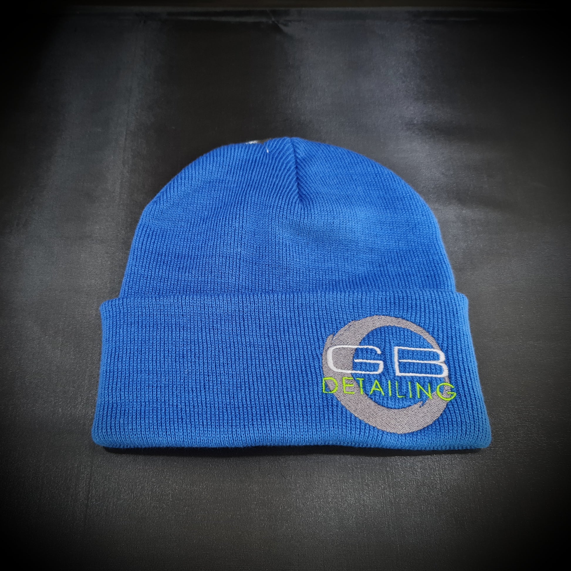 GB Detailing beanie hat royal blue