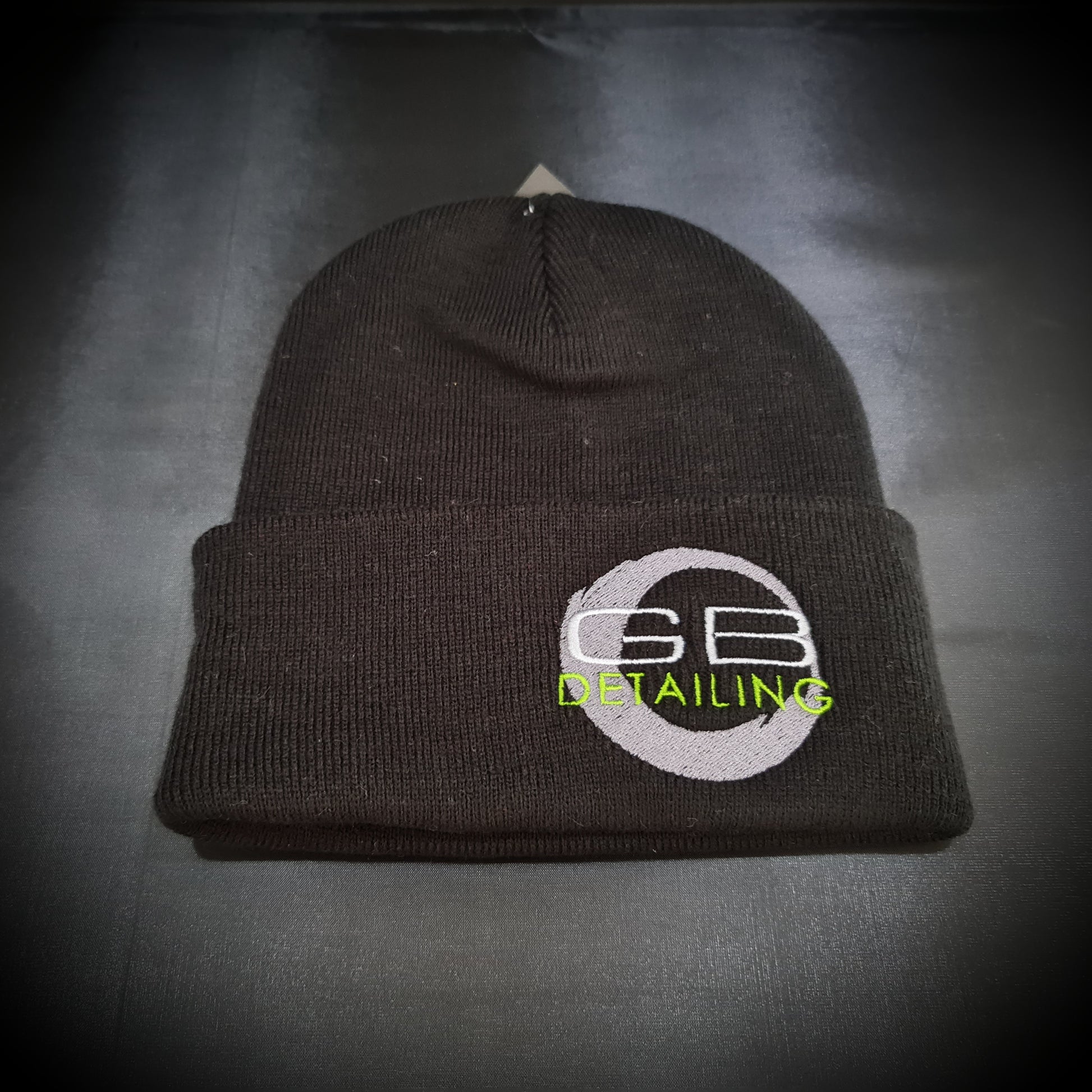 Gb detailing beanie hat black