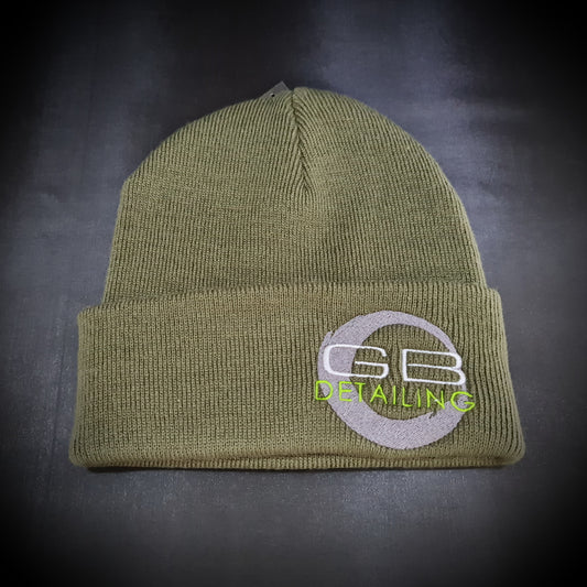 GB Detailing beanie hat khaki